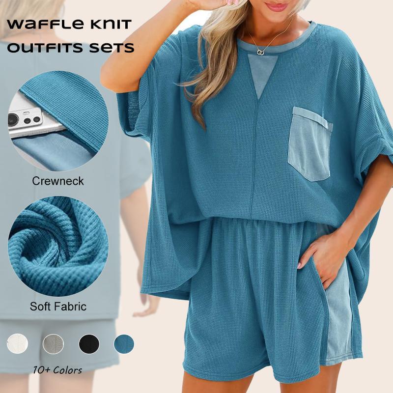Imily Bela Waffle Knit Set (Plus)