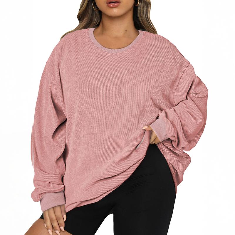 Eytino Oversized Rib Knit Sweatshirt