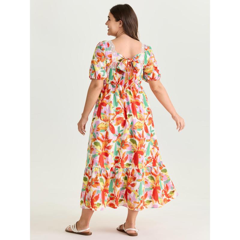 BloomChic Ruched Bodice Midi (Plus)