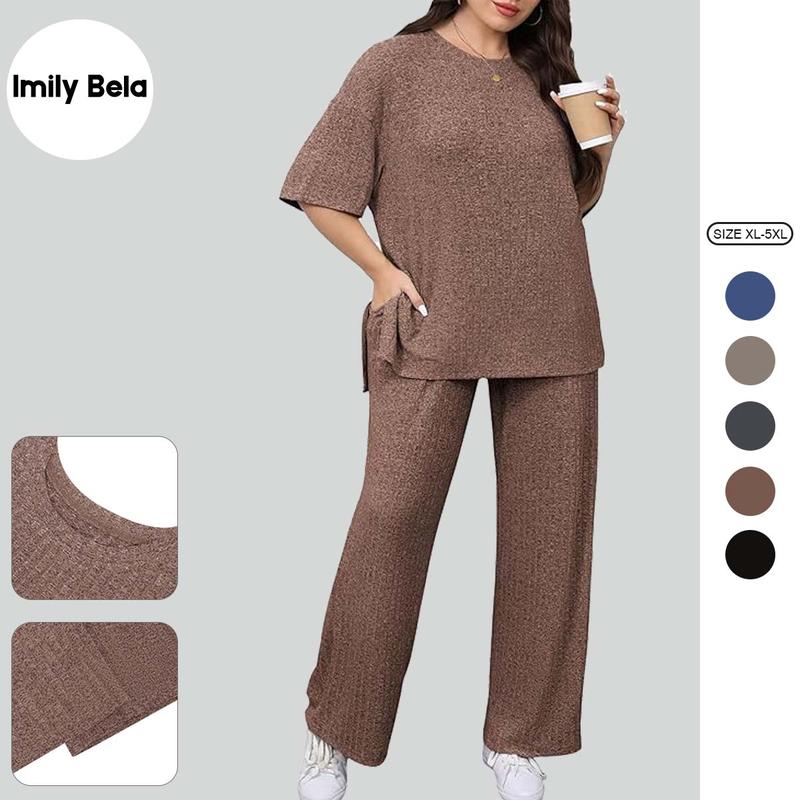 Imily Bela Curve Two-Piece Set (Plus)
