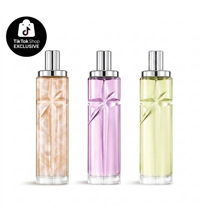 MUGLER | Starlicious Fragrance Mists Collection | Berry Licorice, Pistachio Praline, Pineapple Musk | 75ml (2.5 oz) | Discovery Set 3 x 10ml