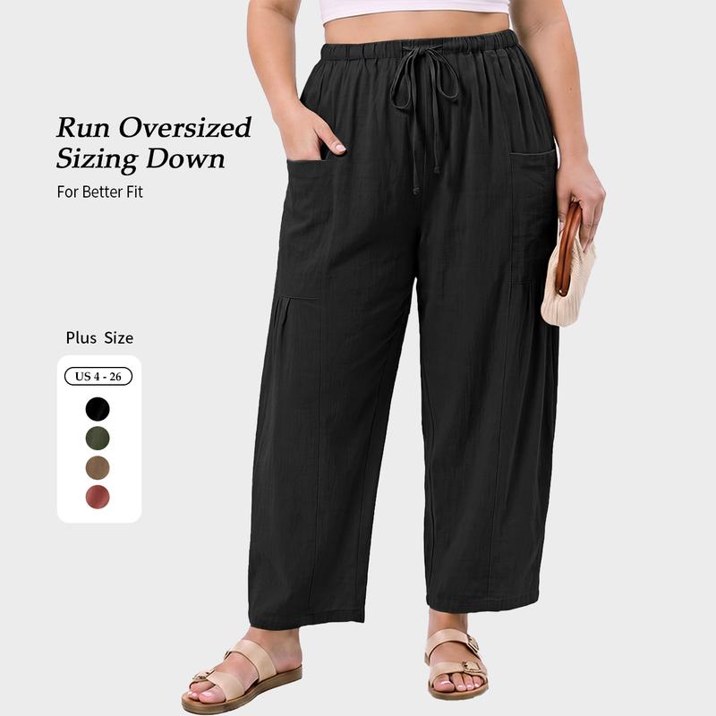 TARSE Linen-Blend Wide-Leg Pants